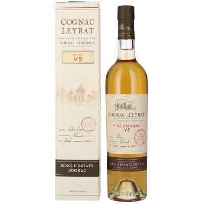 Cognac Leyrat VS Fine Single Estate Cognac 40% Vol. 0,7l in geschenkverpakking Cognac Leyrat VS Fine Single Estate Cognac 40% Vol. 0,7l in geschenkverpakking