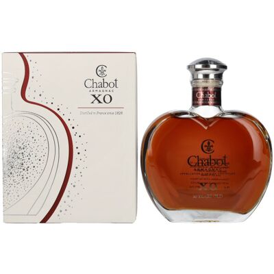 Chabot Armagnac 10 Years Old XO Coeur Silver Edition 40% Vol. 0,5l in geschenkverpakking Chabot Armagnac 10 Years Old XO Coeur Silver Edition 40% Vol. 0,5l in geschenkverpakking