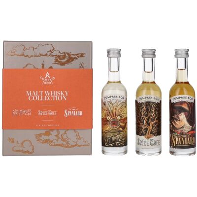 Compass Box Blended Malt Whisky Collection 45% Vol. 3x0,05l in geschenkverpakking Compass Box Blended Malt Whisky Collection 45% Vol. 3x0,05l in geschenkverpakking