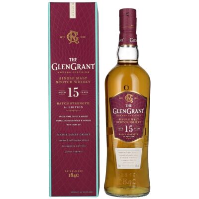 Glen Grant 15 Years Old BATCH STRENGTH Single Malt Whisky 50% Vol. 0,7l in geschenkverpakking Glen Grant 15 Years Old BATCH STRENGTH Single Malt Whisky 50% Vol. 0,7l in geschenkverpakking