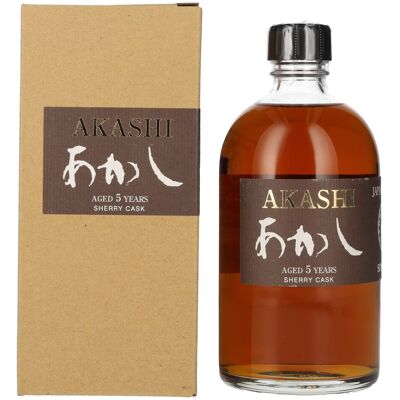 Akashi Whisky White Oak AKASHI 5 Years Old Single Malt SHERRY CASK 50% Vol. 0,5l in geschenkverpakking Akashi Whisky White Oak AKASHI 5 Years Old Single Malt SHERRY CASK 50% Vol. 0,5l in geschenkverpakking