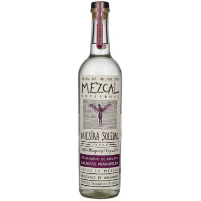 Mezcal Nuestra Soledad Nuestra Soledad Mezcal Joven LACHIGUÍ MIAHUATLÁN 48% Vol. 0,7l Mezcal Nuestra Soledad Nuestra Soledad Mezcal Joven LACHIGUÍ MIAHUATLÁN 48% Vol. 0,7l