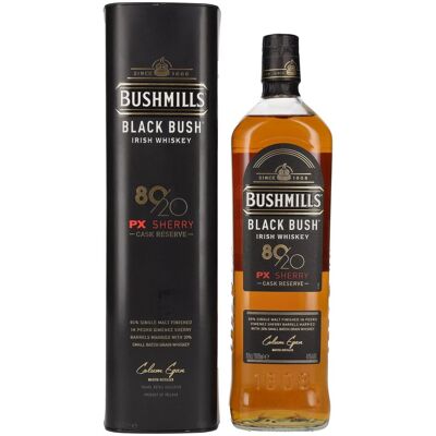 Bushmills BLACK BUSH 80/20 PX Sherry Cask Reserve Irish Whiskey 40% Vol. 1l in geschenkverpakking Bushmills BLACK BUSH 80/20 PX Sherry Cask Reserve Irish Whiskey 40% Vol. 1l in geschenkverpakking