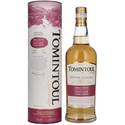 Tomintoul Small Batch Pinot Noir Cask Finish 40% Vol. 0,7l in geschenkverpakking Tomintoul Small Batch Pinot Noir Cask Finish 40% Vol. 0,7l in geschenkverpakking