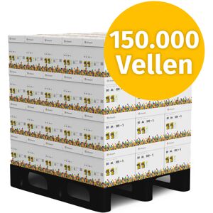Infowerk Printerpapier Kopieerpapier 150000 vellen 60 x 2500 A4 80g Premium helderwit CIE 160 Testwinnaar 100% PEFC-milieucertificaat Infowerk Printerpapier Kopieerpapier 150000 vellen 60 x 2500 A4 80g Premium helderwit CIE 160 Testwinnaar 100% PEFC-milieucertificaat