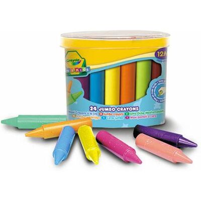 Crayola MK - 24 CRAYONS À LA CIRE JUMBO Crayola MK - 24 CRAYONS À LA CIRE JUMBO