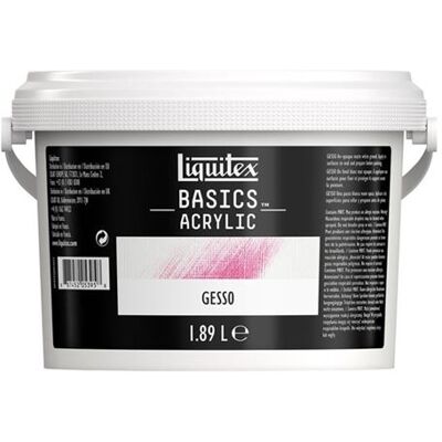 Liquitex Basics - Gesso - acrylverf - voor acrylverf - mat wit - 1.89 l Liquitex Basics - Gesso - acrylverf - voor acrylverf - mat wit - 1.89 l