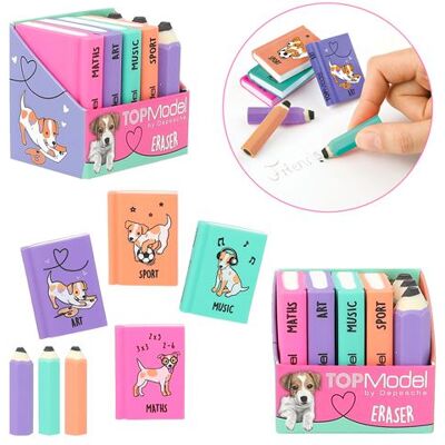 Tekenen en kleuren voor kinderen Top Model Gum, boek en potlood Tekenen en kleuren voor kinderen Top Model Gum, boek en potlood
