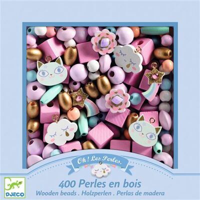 Kralen- en juwelencreatie Djeco Arc-en-ciel houten kralen Kralen- en juwelencreatie Djeco Arc-en-ciel houten kralen