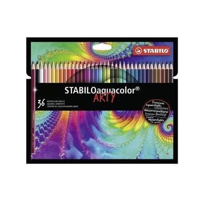 STABILO ARTY AQUACOLOR DESIGN CARDBOARD WALLET 36 PCS STABILO ARTY AQUACOLOR DESIGN CARDBOARD WALLET 36 PCS