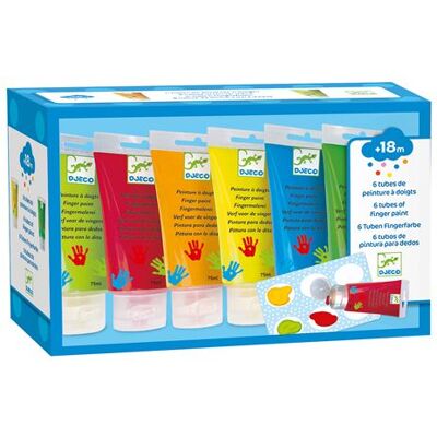 Djeco 6 TUBES DE PEINTURE A DOIGT Djeco 6 TUBES DE PEINTURE A DOIGT