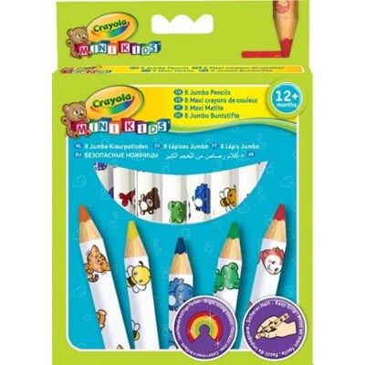 Crayola MK - 8 MAXI CRAYONS DE COULEUR Crayola MK - 8 MAXI CRAYONS DE COULEUR