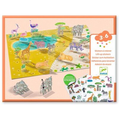 Djeco Stickers voor kinderen: Dieren Djeco Stickers voor kinderen: Dieren