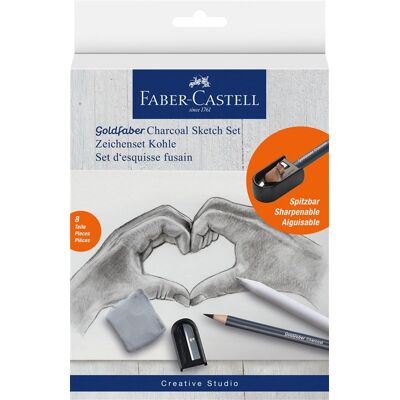 Viltstift Faber-Castell Goldfaber houtskool schetsset Viltstift Faber-Castell Goldfaber houtskool schetsset