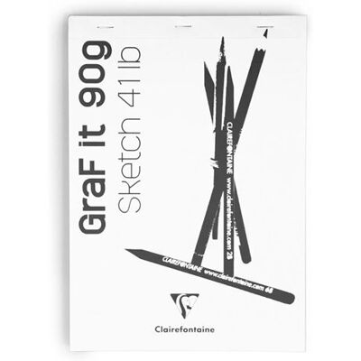 Clairefontaine CLAIRFTN BLOC GRAF IT A4 80F 90G Clairefontaine CLAIRFTN BLOC GRAF IT A4 80F 90G