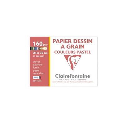 Clairefontaine CLAIRFTN P/12 FEUIL DES 24X32 ASS PAS Clairefontaine CLAIRFTN P/12 FEUIL DES 24X32 ASS PAS