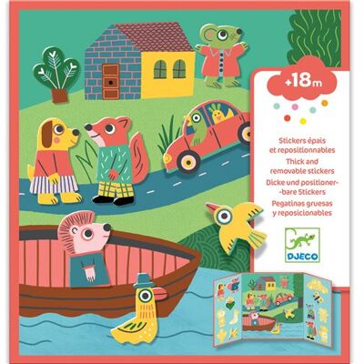 Stickers Djeco De dieren Stickers Djeco De dieren