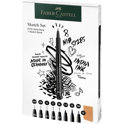 Pitt Faber-Castell Artist Pen et Sketchbook set Pitt Faber-Castell Artist Pen et Sketchbook set