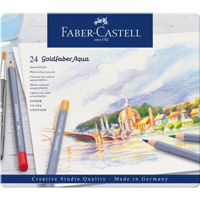 Doos Met 24 Faber-castell Goldfaber Aqua Aquarelpotloden - Airfryer Doos Met 24 Faber-castell Goldfaber Aqua Aquarelpotloden - Airfryer