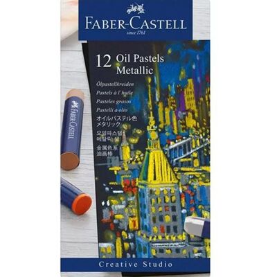 Case Met 12 Faber-castell Metalen Oliepastels - Airfryer Case Met 12 Faber-castell Metalen Oliepastels - Airfryer