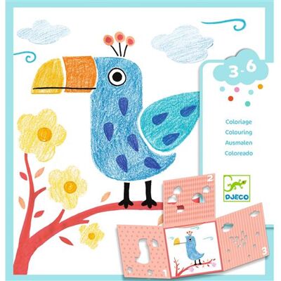 Tekenen En Kleuren Voor Kinderen Djeco 3 Sjablonen Voor Één Afbeelding - Creatief Speelgoed Tekenen En Kleuren Voor Kinderen Djeco 3 Sjablonen Voor Één Afbeelding - Creatief Speelgoed