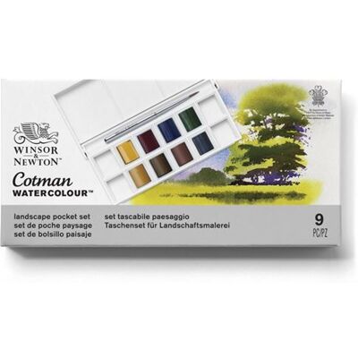 Winsor & Newton Aquarel Pocket Set Landschap Cotman x 8 Winsor & Newton Aquarel Pocket Set Landschap Cotman x 8