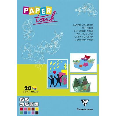 Clairefontaine CLAIRFTN BLOC LOISIR COULEUR A4 20F120G Clairefontaine CLAIRFTN BLOC LOISIR COULEUR A4 20F120G