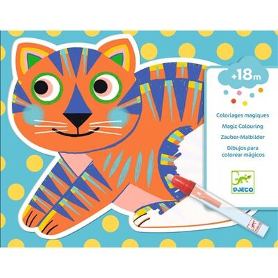 Tekenen en kleuren voor kinderen Djeco Magisch kleuren met water Animalo-Ma Tekenen en kleuren voor kinderen Djeco Magisch kleuren met water Animalo-Ma