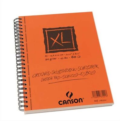 CANSON CROQUIS XL CAHIER SPI 90G A5 CANSON CROQUIS XL CAHIER SPI 90G A5
