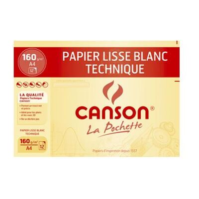 CANSON POCH 12F LAVIS 160G A4 CANSON POCH 12F LAVIS 160G A4