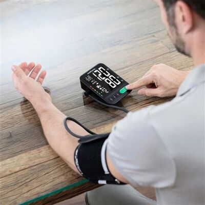 Medisana Tensiomètre pour le bras supérieur BU 582 noir, tensiomètre, mesure de la tension artérielle,, mesure du pouls Medisana Tensiomètre pour le bras supérieur BU 582 noir, tensiomètre, mesure de la tension artérielle,, mesure du pouls