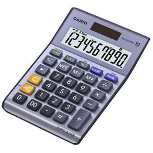 Casio MS-100 TER II - Bureaurekenmachine - 10 cijfers - batterij, zonnepaneel Casio MS-100 TER II - Bureaurekenmachine - 10 cijfers - batterij, zonnepaneel