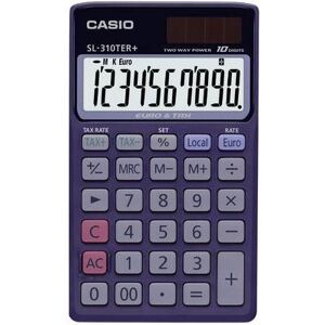 Casio SL-310TER+ - Zakrekenmachine - 10 cijfers - batterij, zonnepaneel Casio SL-310TER+ - Zakrekenmachine - 10 cijfers - batterij, zonnepaneel