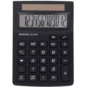 Maul ECO 650 - Zakrekenmachine - 12 cijfers - zonnepaneel - zwart Maul ECO 650 - Zakrekenmachine - 12 cijfers - zonnepaneel - zwart