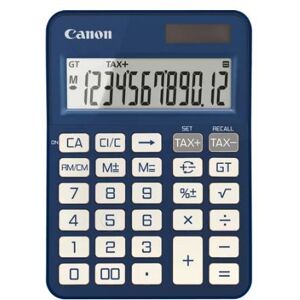 Canon KS-125KB - Bureaurekenmachine - 12 cijfers - zonnepaneel, batterij - blauw Canon KS-125KB - Bureaurekenmachine - 12 cijfers - zonnepaneel, batterij - blauw