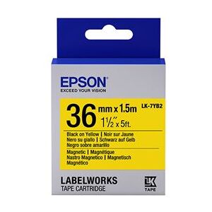 Epson LabelWorks LK-7YB2 - Zwart op geel - Rol (3,6 cm x 1,5 m) 1 rol(len) magnetische labels Epson LabelWorks LK-7YB2 - Zwart op geel - Rol (3,6 cm x 1,5 m) 1 rol(len) magnetische labels