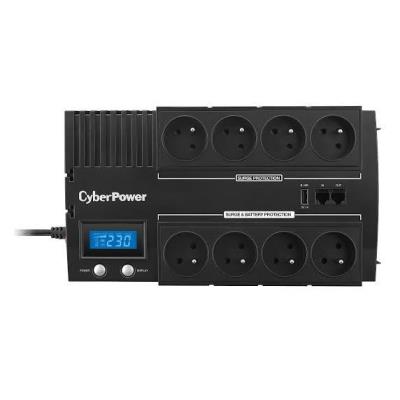 CyberPower BRICs LCD Series BR1000ELCD - UPS - 220/230/240 Volt wisselstroom V - 600 watt - 1000 VA - USB - uitgangen: 8 - Frankrijk CyberPower BRICs LCD Series BR1000ELCD - UPS - 220/230/240 Volt wisselstroom V - 600 watt - 1000 VA - USB - uitgangen: 8 - Frankrijk
