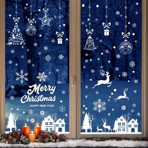 Kerststickers - 9 decoratieve platen voor ramen, spiegels en koelkasten - herbruikbare elektrostatische kerstversiering - Phonillico® Kerststickers - 9 decoratieve platen voor ramen, spiegels en koelkasten - herbruikbare elektrostatische kerstversiering - Phonillico®
