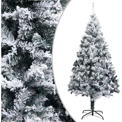 vidaXL Kunstkerstboom met sneeuw 210 cm groen vidaXL Kunstkerstboom met sneeuw 210 cm groen
