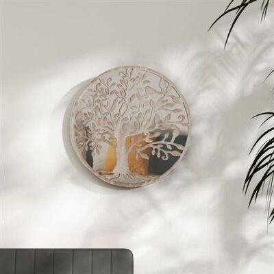 vidaXL Miroir Décoratif de Salon Décoration de Salle de Séjour Miroir Mural Suspendu Sable 40x2,5 cm Fer pour Utilisation à l'Intérieur vidaXL Miroir Décoratif de Salon Décoration de Salle de Séjour Miroir Mural Suspendu Sable 40x2,5 cm Fer pour Utilisation à l'Intérieur