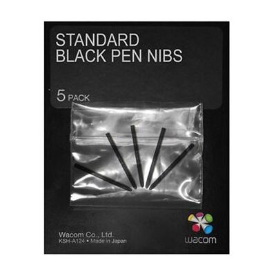 Wacom Standard Pen Nibs - Digitale penpunt - zwart (pak van 5) - voor Intuos4 Large, Medium, Small, Wireless, X-Large Wacom Standard Pen Nibs - Digitale penpunt - zwart (pak van 5) - voor Intuos4 Large, Medium, Small, Wireless, X-Large