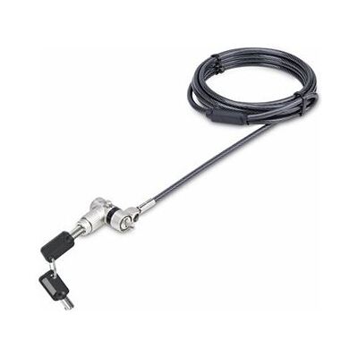 StarTech.com Universal Laptop Lock 6.6ft (2m), Security Cable For Notebook Compatible With Noble Wedge®/Nano/K-Slot; Keyed Locking Cable - Anti-Theft Cut-Resistant Steel Cable (UNIVK-LAPTOP-LOCK) - Beveiligingskabelslot - zwart, zilver - 2 m StarTech.com Universal Laptop Lock 6.6ft (2m), Security Cable For Notebook Compatible With Noble Wedge®/Nano/K-Slot; Keyed Locking Cable - Anti-Theft Cut-Resistant Steel Cable (UNIVK-LAPTOP-LOCK) - Beveiligingskabelslot - zwart, zilver - 2 m