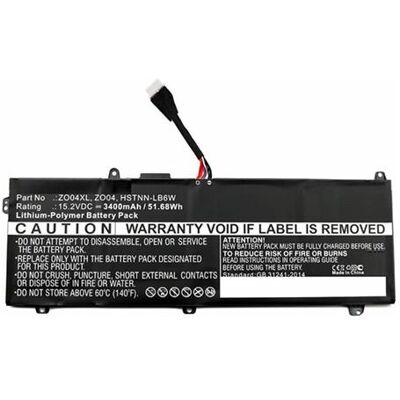 CoreParts - Batterij voor laptopcomputer - lithium-polymeer - 3400 mAh - 51.7 Wu - zwart - voor HP ZBook Studio G3 Mobile Workstation CoreParts - Batterij voor laptopcomputer - lithium-polymeer - 3400 mAh - 51.7 Wu - zwart - voor HP ZBook Studio G3 Mobile Workstation