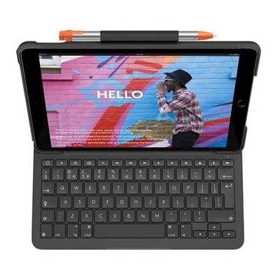 Logitech Slim Folio - Toetsenbord en foliobehuizing - draadloos - Bluetooth LE - QWERTY - Italiaans - Oxford-grijs - voor Apple 10.9-inch iPad (10de generatie) Logitech Slim Folio - Toetsenbord en foliobehuizing - draadloos - Bluetooth LE - QWERTY - Italiaans - Oxford-grijs - voor Apple 10.9-inch iPad (10de generatie)