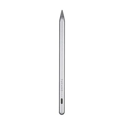 Tucano - Stylus voor tablet - zilver - voor Apple 10.2-inch iPad; 10.9-inch iPad; 10.9-inch iPad Air; 11-inch iPad Pro Tucano - Stylus voor tablet - zilver - voor Apple 10.2-inch iPad; 10.9-inch iPad; 10.9-inch iPad Air; 11-inch iPad Pro