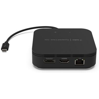 Belkin Thunderbolt 3 Dock Core - Dockingstation - Thunderbolt 3 - HDMI, DP - 1GbE Belkin Thunderbolt 3 Dock Core - Dockingstation - Thunderbolt 3 - HDMI, DP - 1GbE