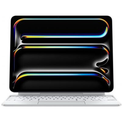 Apple Magic Keyboard - Toetsenbord en foliobehuizing - met trackpad - backlit - Apple Smart connector - QWERTY - Internationaal Engels - wit Apple Magic Keyboard - Toetsenbord en foliobehuizing - met trackpad - backlit - Apple Smart connector - QWERTY - Internationaal Engels - wit