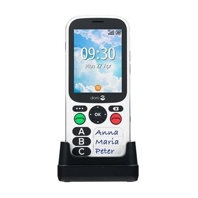 DORO 780X - 4G functionele telefoon - dual-SIM - RAM 512 MB / intern geheugen 4 GB - microSD slot - lcd-scherm - 320 x 240 pixels - zwart, wit DORO 780X - 4G functionele telefoon - dual-SIM - RAM 512 MB / intern geheugen 4 GB - microSD slot - lcd-scherm - 320 x 240 pixels - zwart, wit