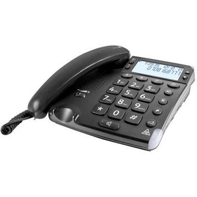 DORO Magna 4000 - Telefoon met snoer met nummerherkenning/wachtstand - zwart DORO Magna 4000 - Telefoon met snoer met nummerherkenning/wachtstand - zwart
