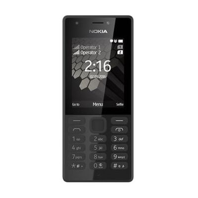 Nokia 216 - Mobiele telefoon - microSD slot - 320 x 240 pixels (167 ppi) - RAM 16 MB - 0,3 MP (0,3 MP voorcamera) - zwart Nokia 216 - Mobiele telefoon - microSD slot - 320 x 240 pixels (167 ppi) - RAM 16 MB - 0,3 MP (0,3 MP voorcamera) - zwart